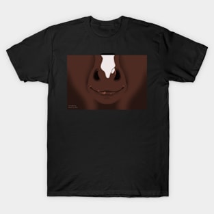 Chocolate Stripe Horse Face T-Shirt